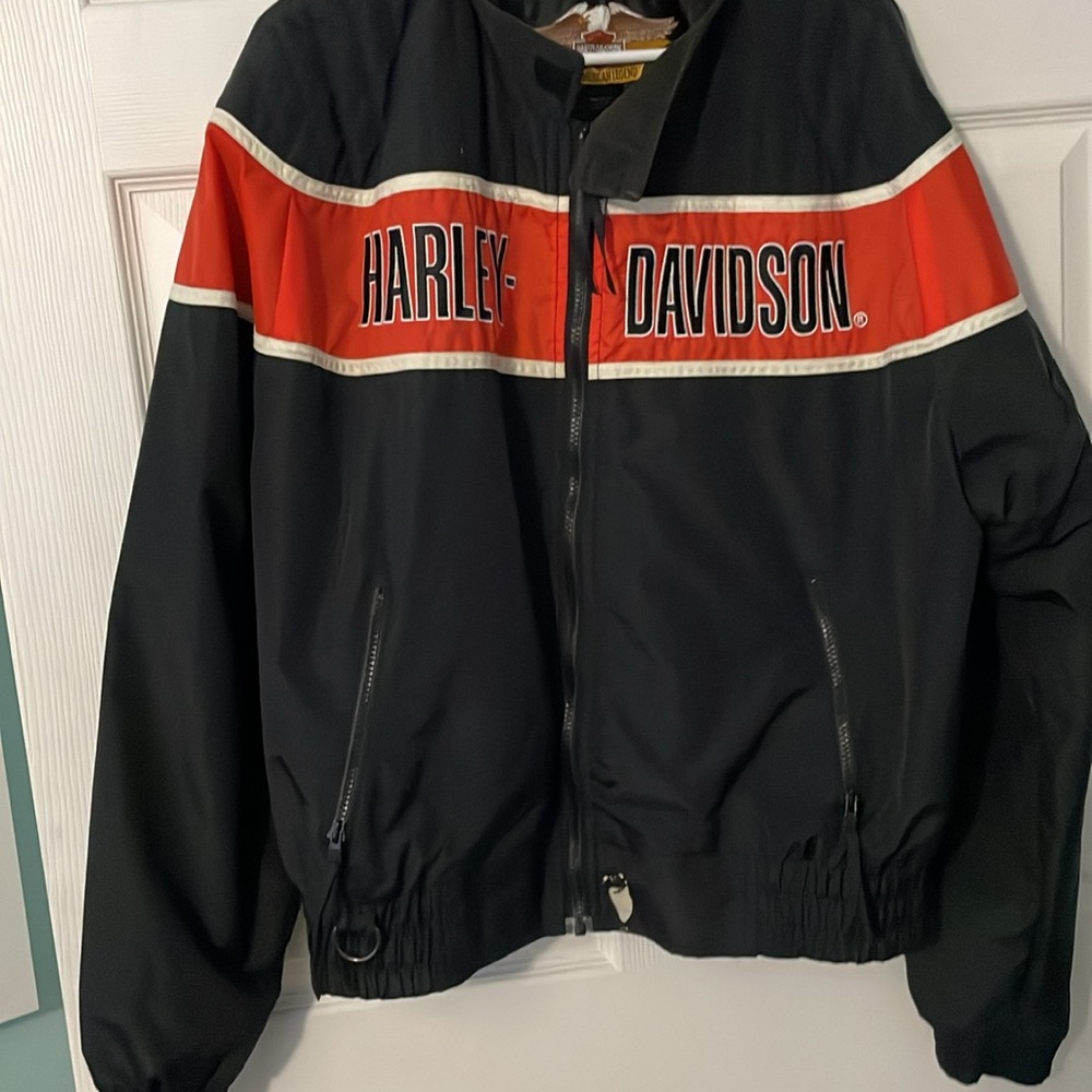 harley davidson motorcycle jacket small flaw